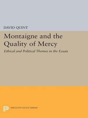cover image of Montaigne and the Quality of Mercy